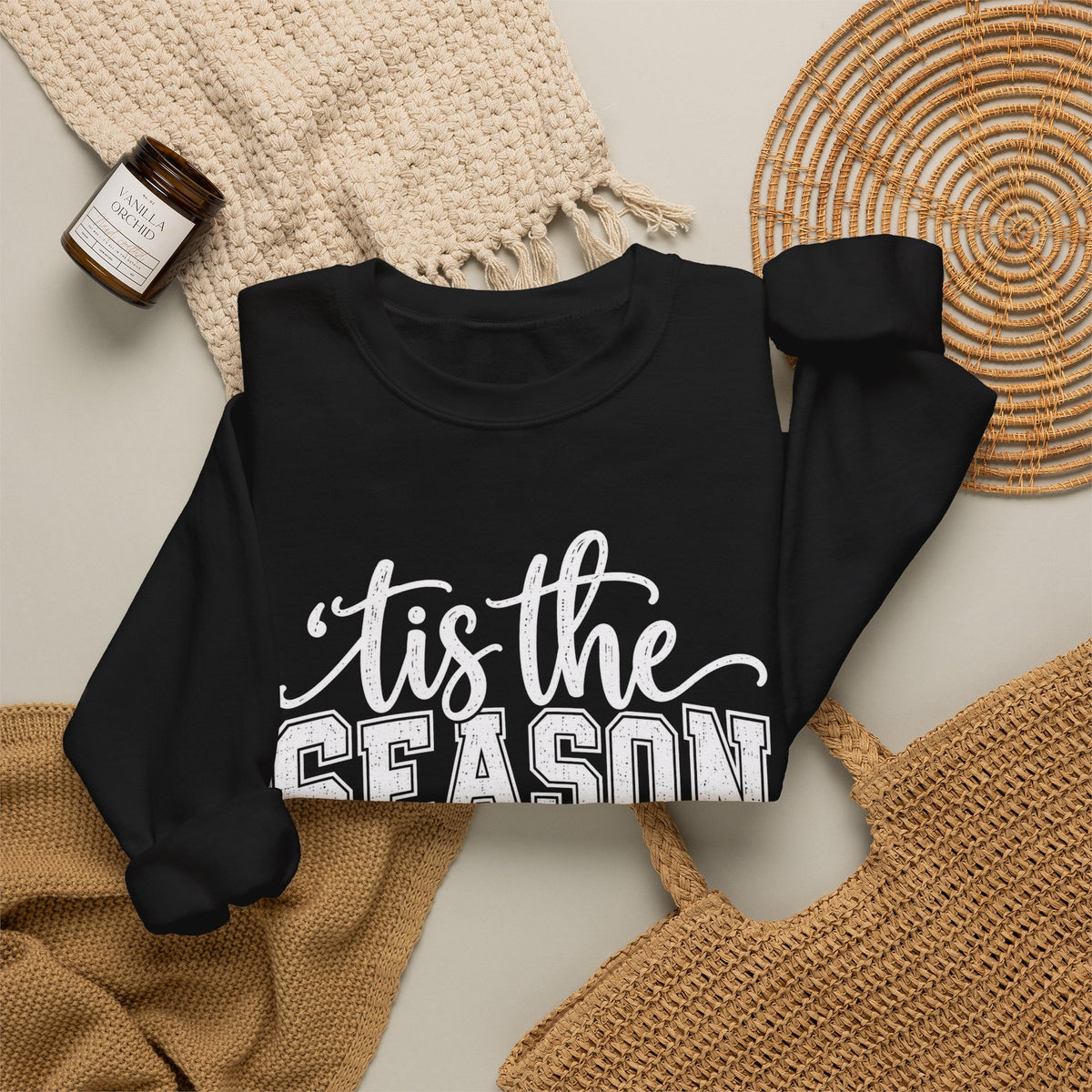 Football 'Tis The Season holiday crewneck sweatshirt – color variant 7