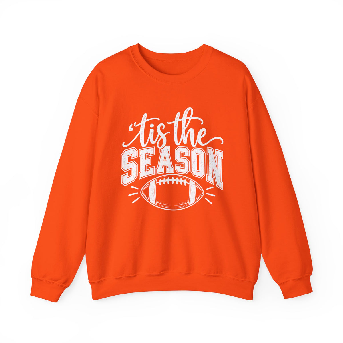 Football 'Tis The Season holiday crewneck sweatshirt – back view