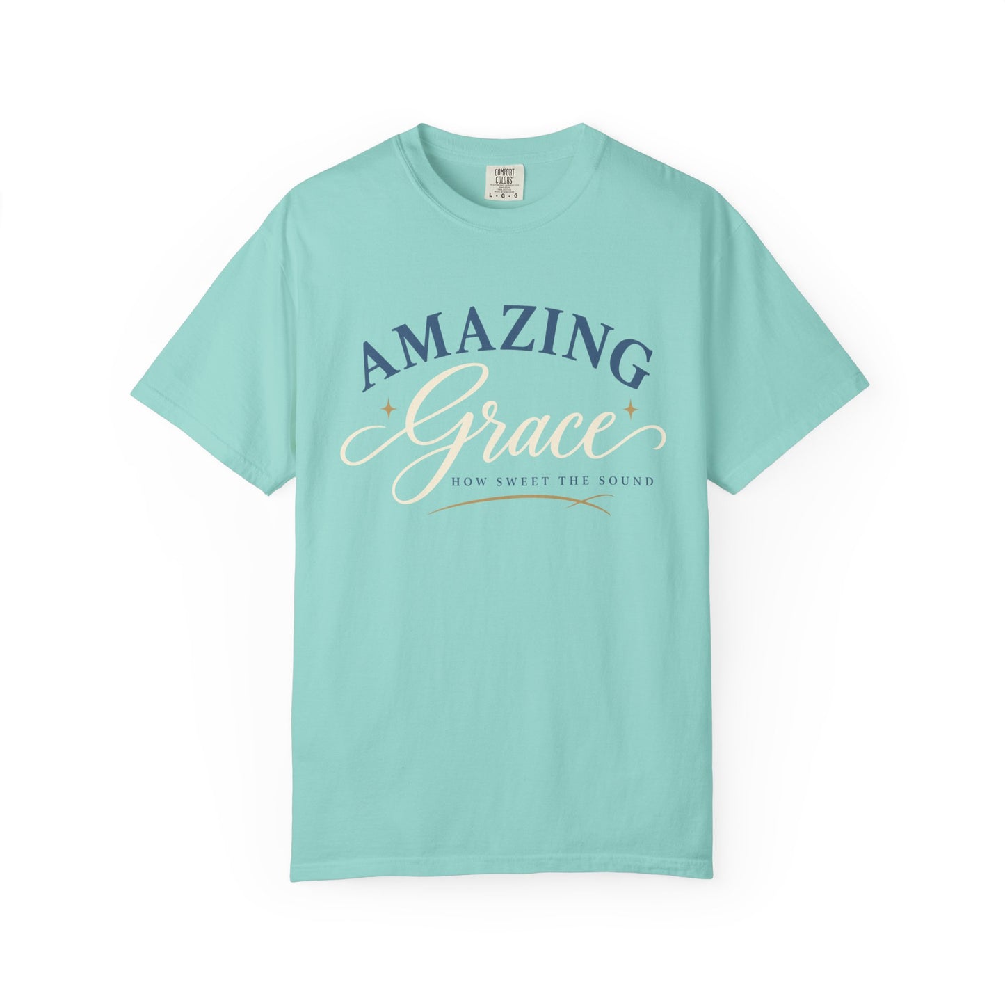 Amazing Grace script T-shirt | Christian faith typography tee