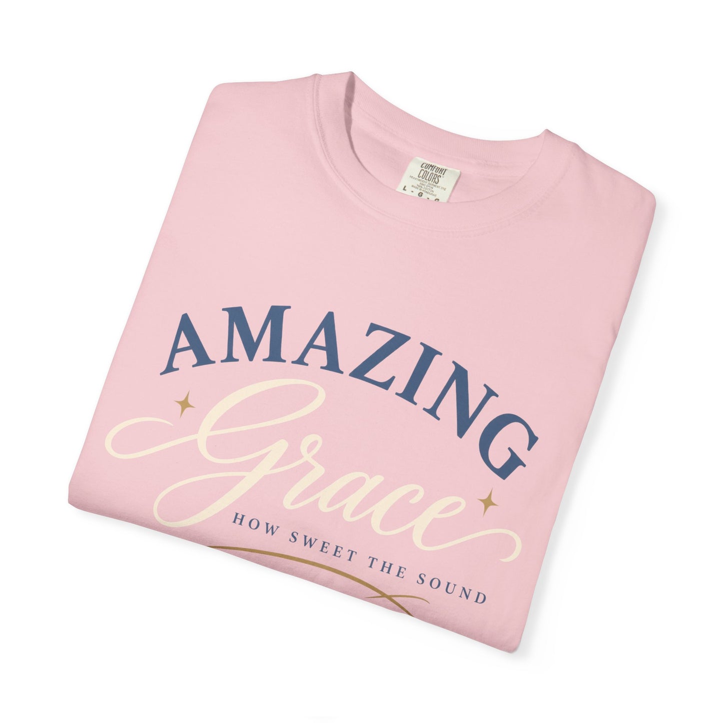 Amazing Grace script T-shirt | Christian faith typography tee