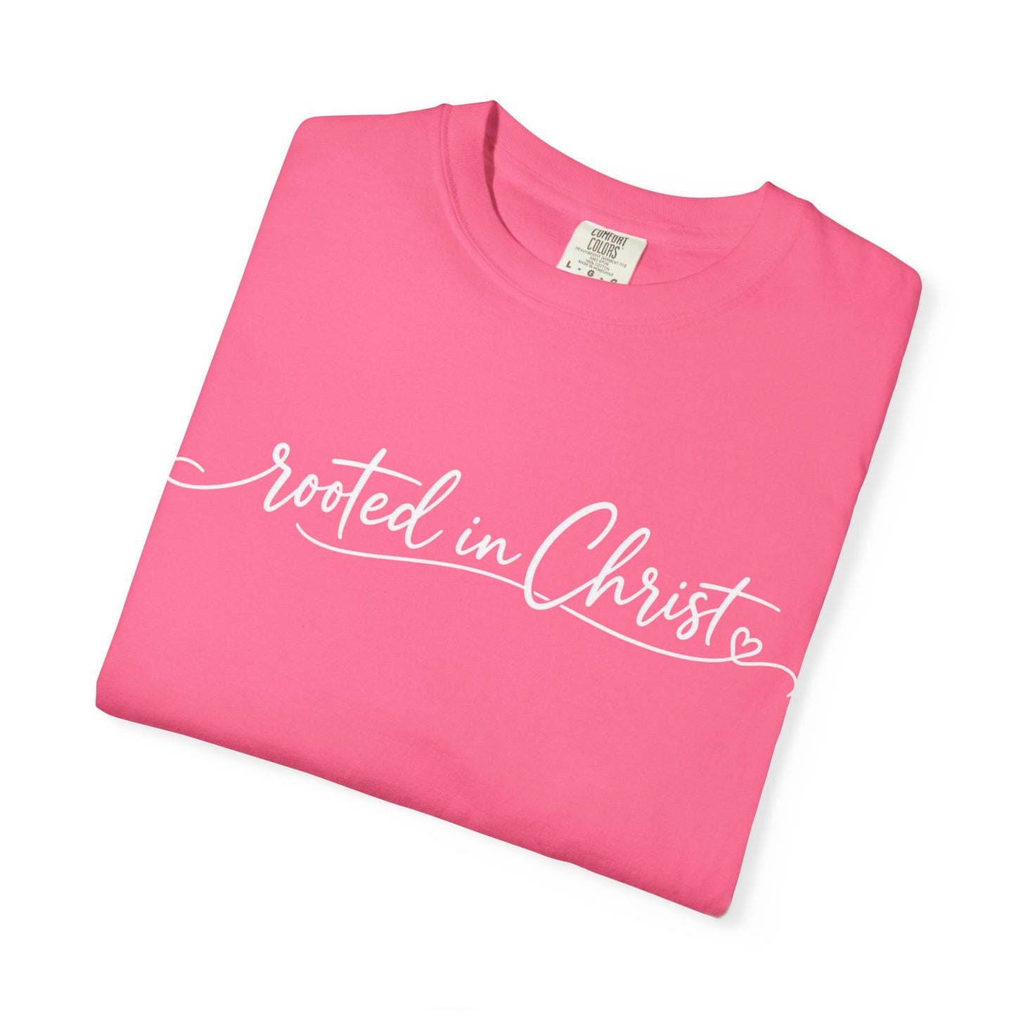 Rooted in Christ T-Shirt | Christian Faith Scripture Tee