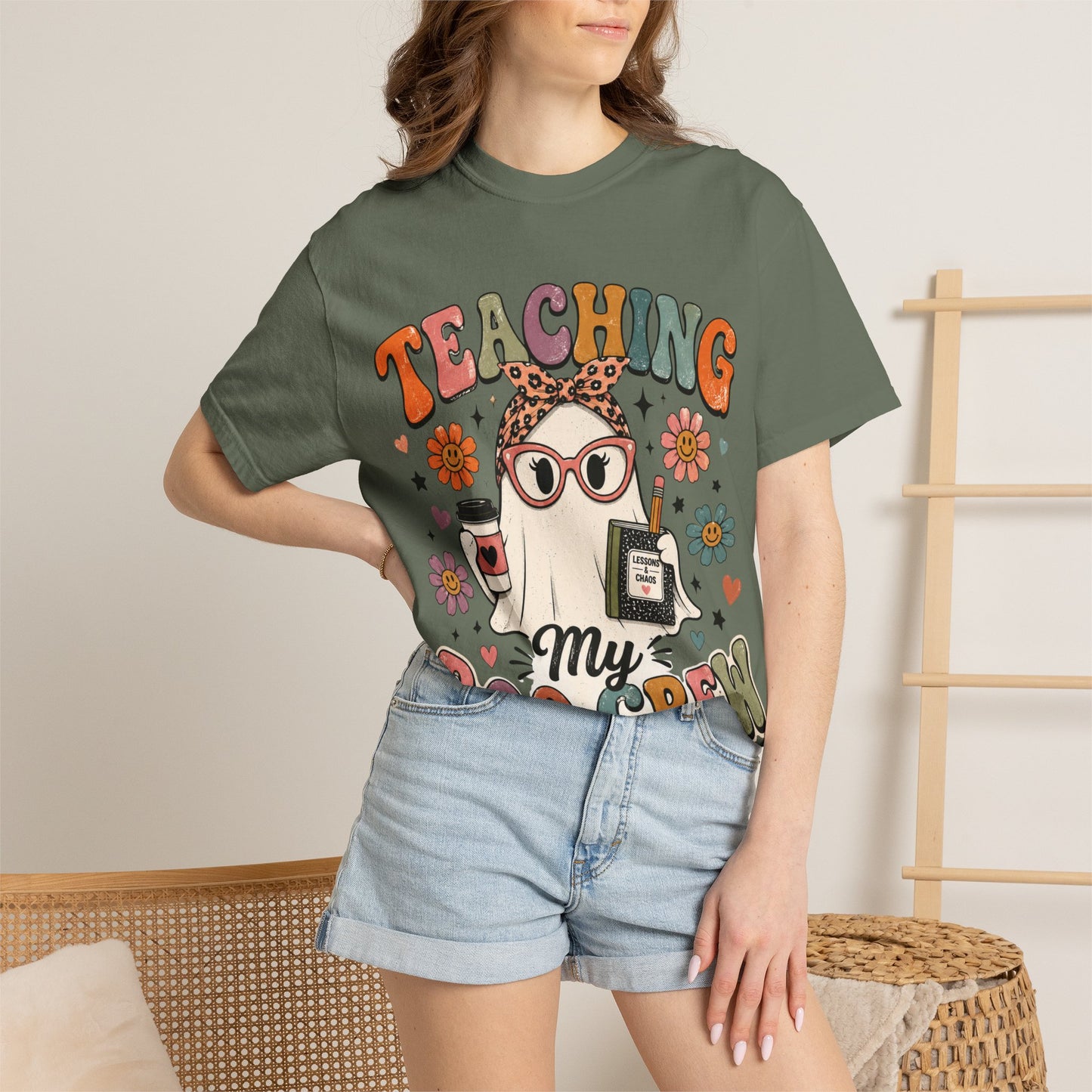 Teaching My Boo Crew T-shirt | Halloween Ghost Teacher Design