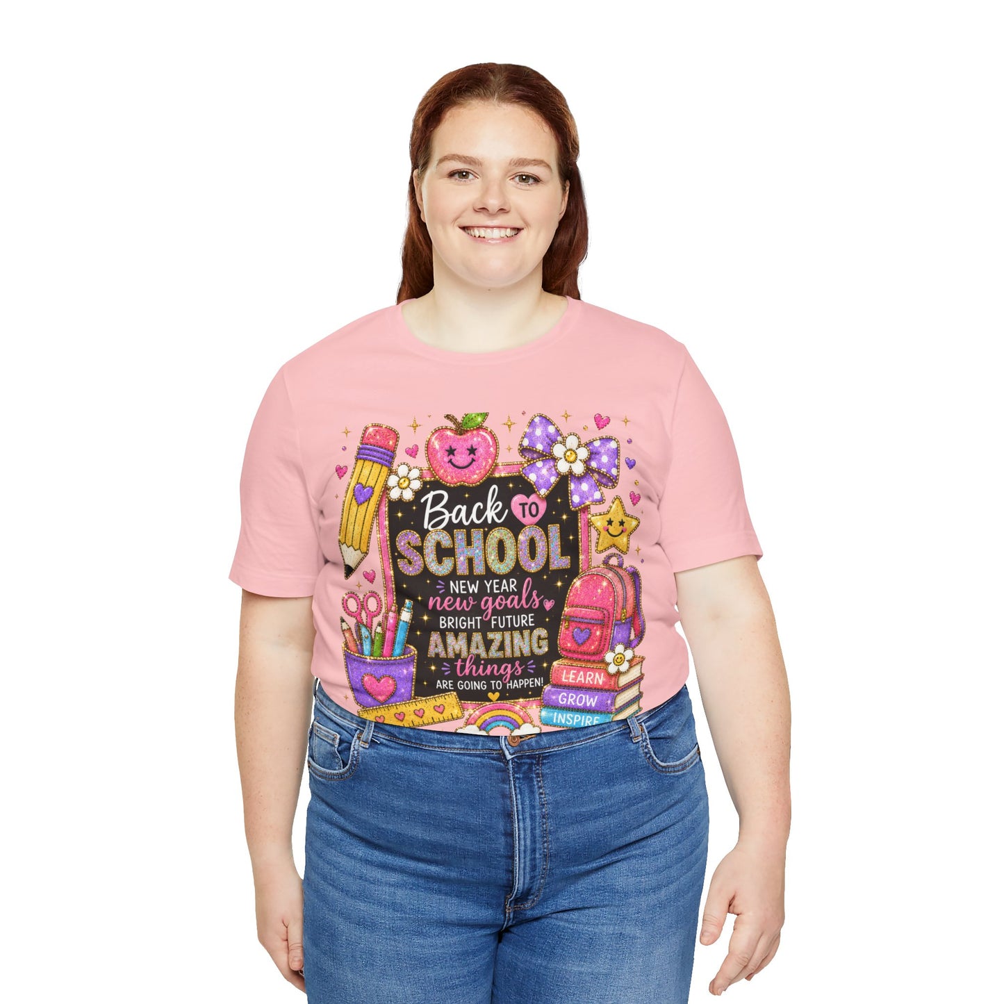 Back to SchoolTee — Cute Chalkboard Pencil Apple Design
