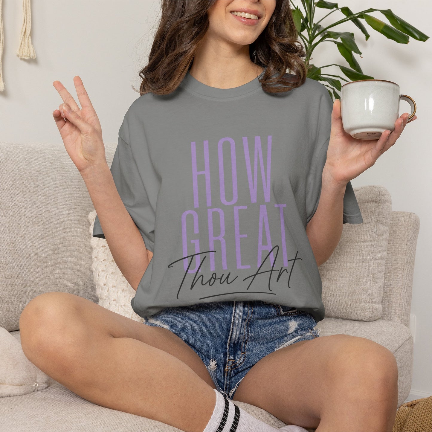 How Great Thou Art T-shirt | Christian Hymn Crewneck Tee, Faith Tee