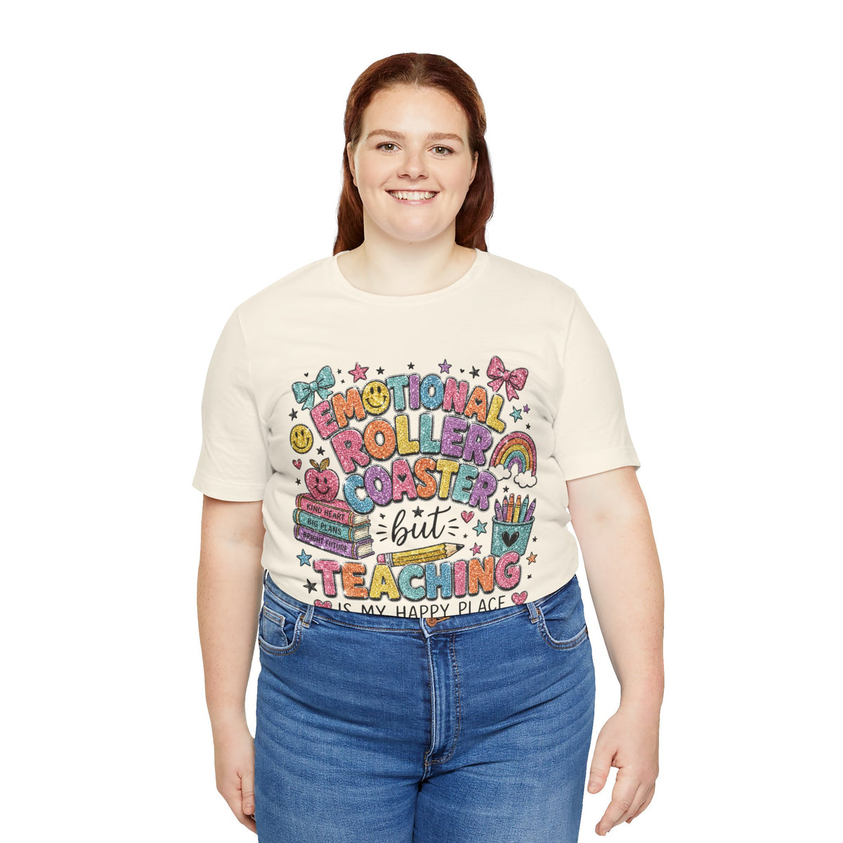 Teaching Is My Happy Place teacher shirt – color variant 4