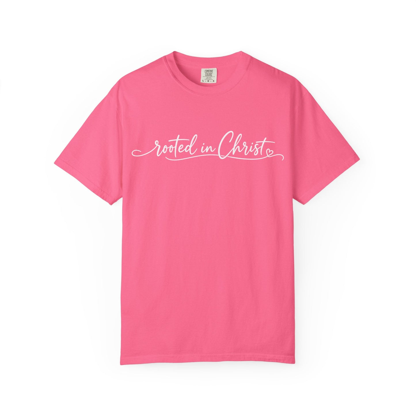 Rooted in Christ T-Shirt | Christian Faith Scripture Tee