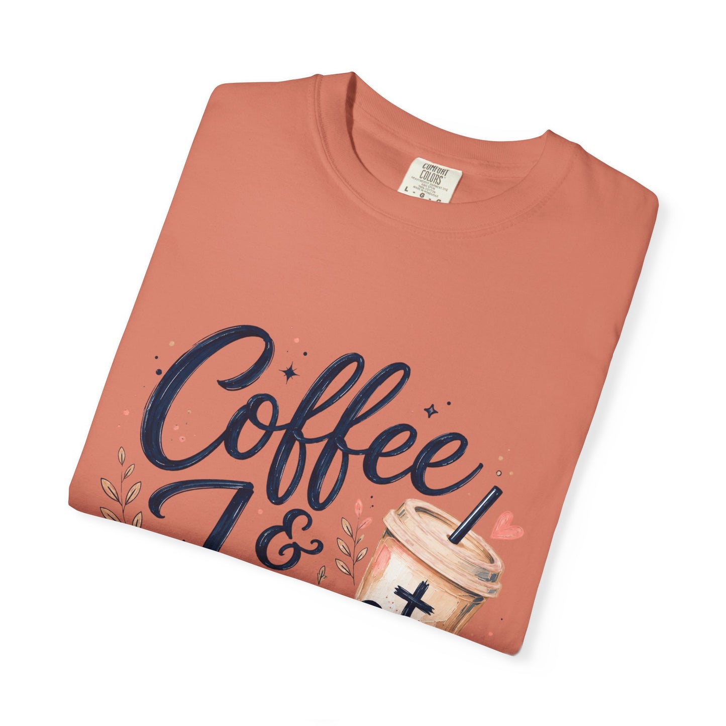 Coffee & Jesus T-shirt, Christian Crewneck Tee