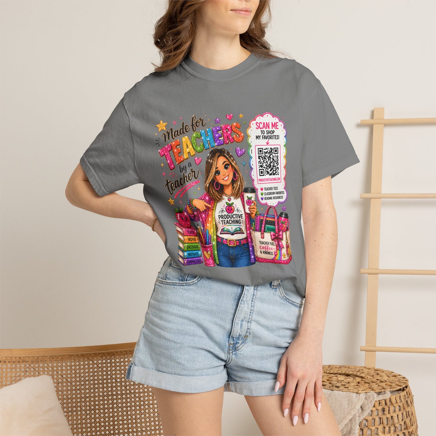 Made for Teachers T-Shirt — Cute Teacher Appreciation Graphic Tee