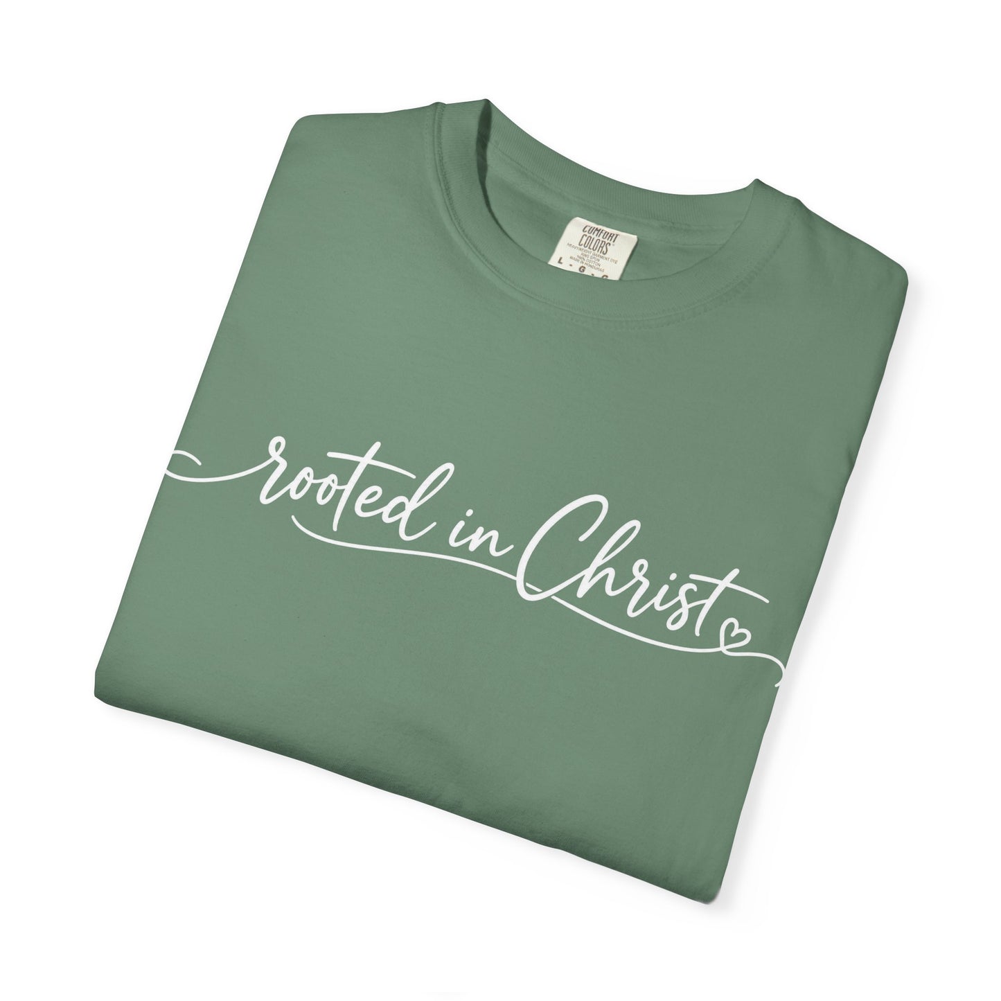 Rooted in Christ T-Shirt | Christian Faith Scripture Tee