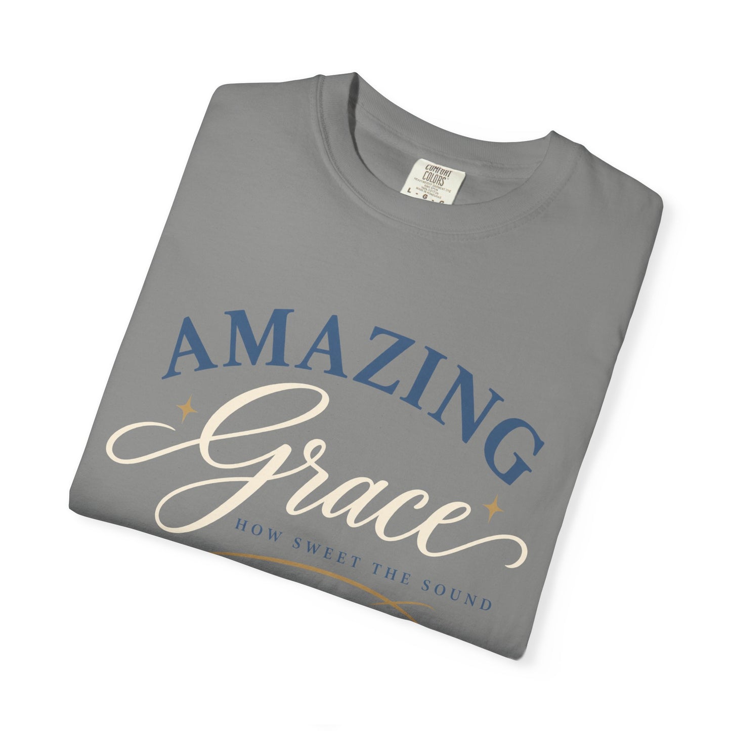Amazing Grace script T-shirt | Christian faith typography tee