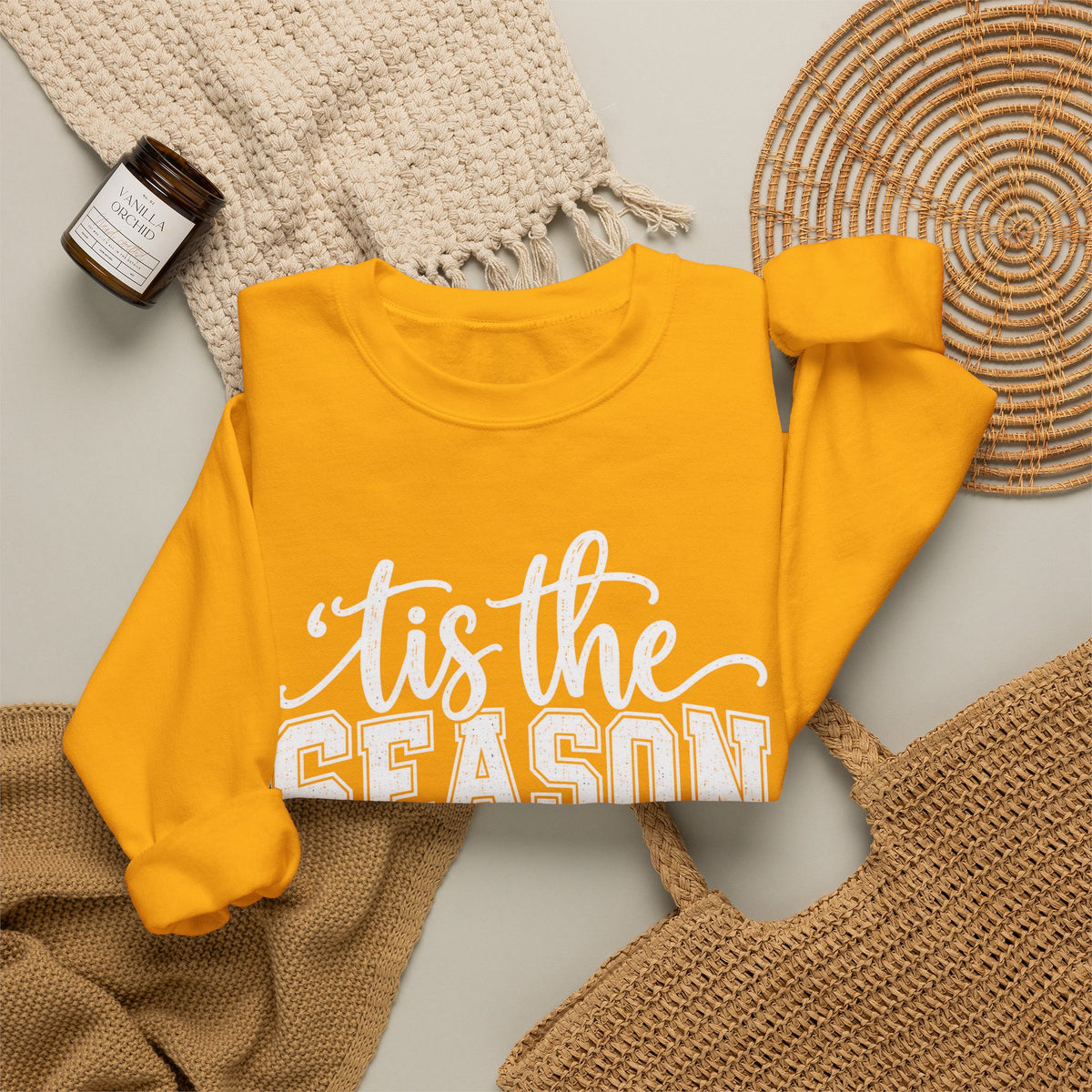 Football 'Tis The Season holiday crewneck sweatshirt – color variant 10