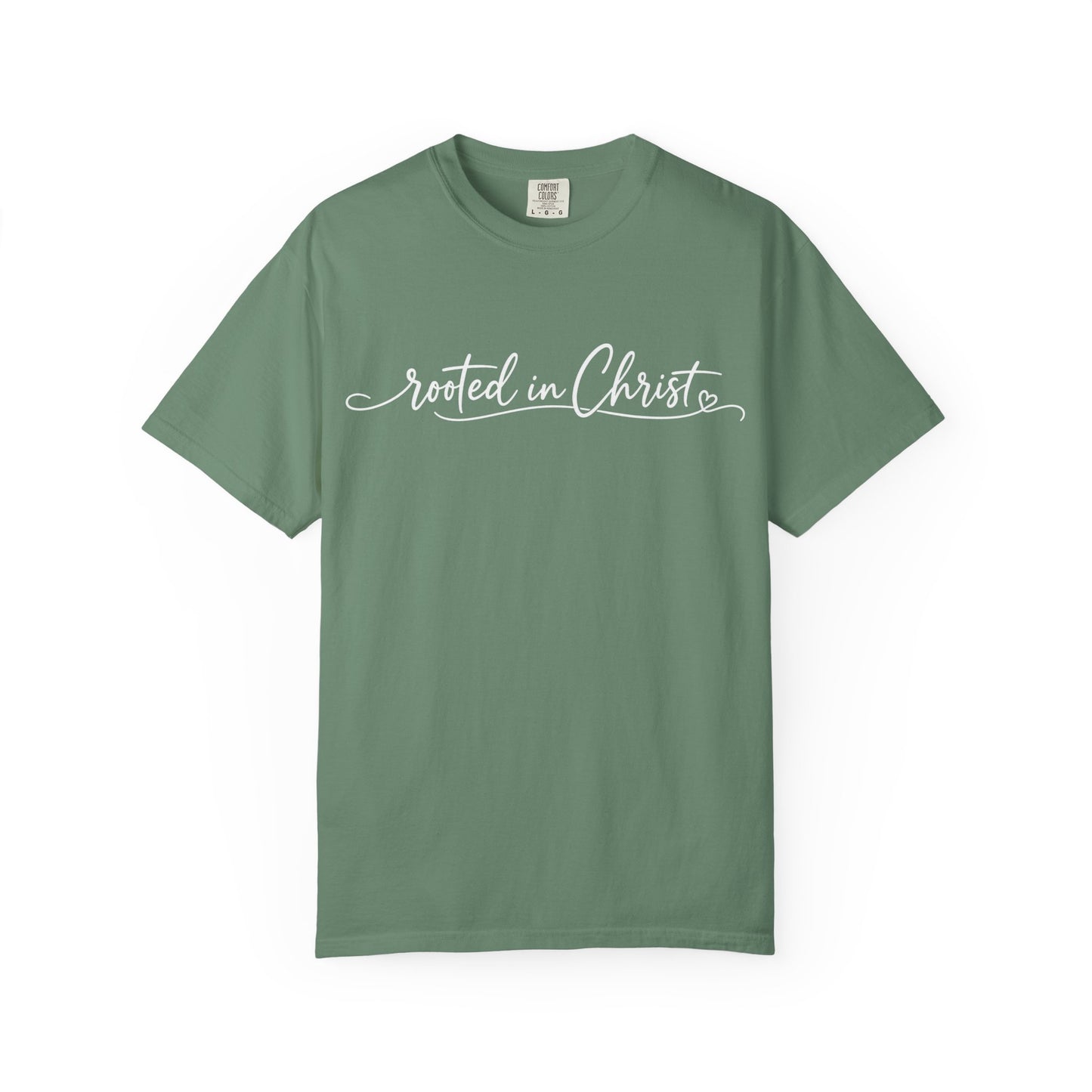 Rooted in Christ T-Shirt | Christian Faith Scripture Tee