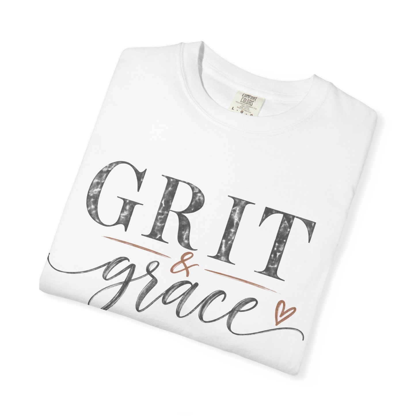 Grit & Grace T‑Shirt — Inspirational Script Graphic Tee
