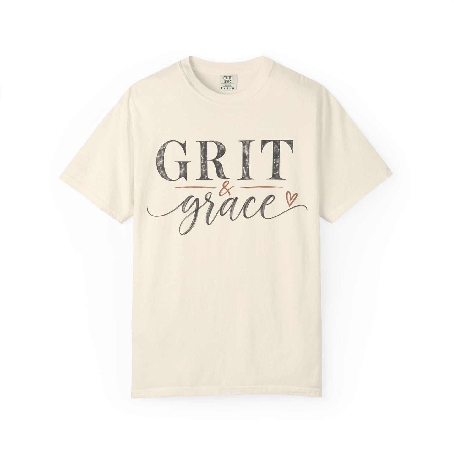 Grit & Grace T‑Shirt — Inspirational Script Graphic Tee