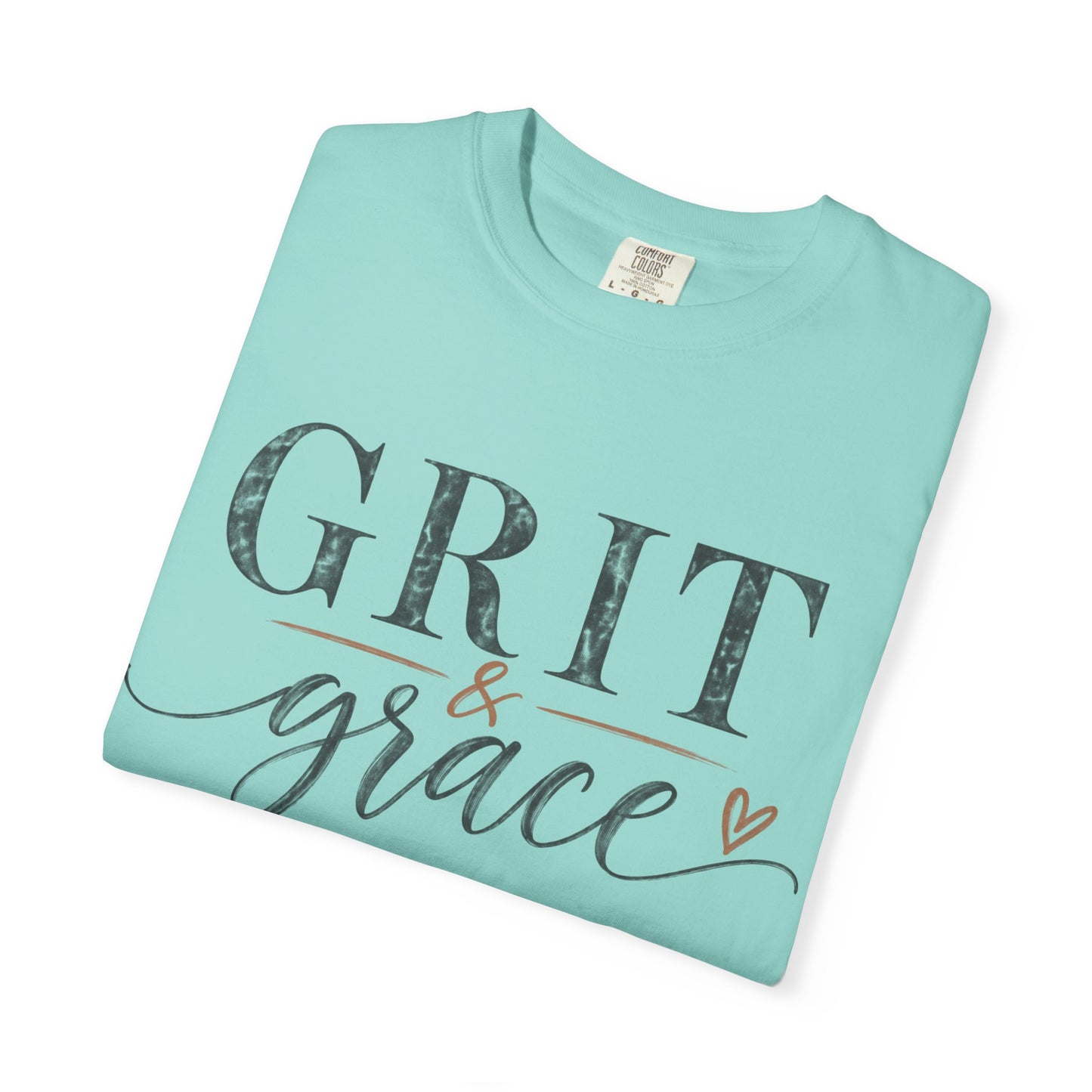 Grit & Grace T‑Shirt — Inspirational Script Graphic Tee