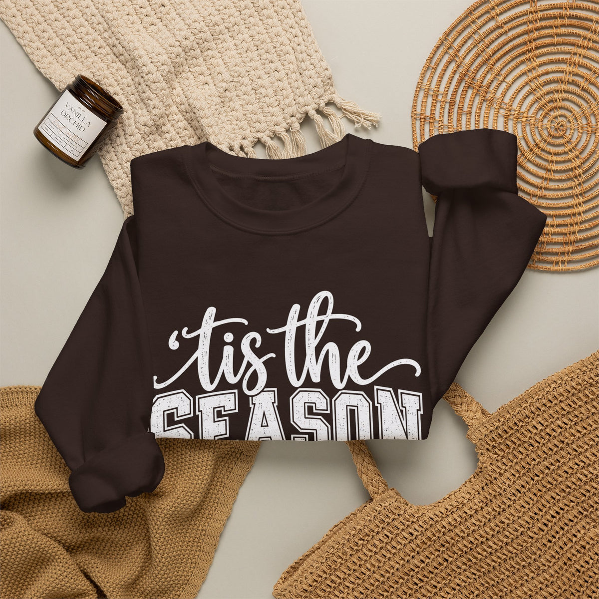 Football 'Tis The Season holiday crewneck sweatshirt – color variant 14