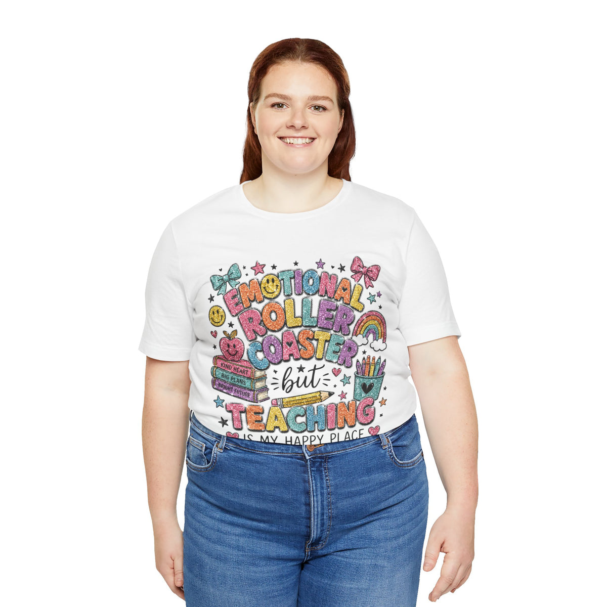 Teaching Is My Happy Place teacher shirt – color variant 5