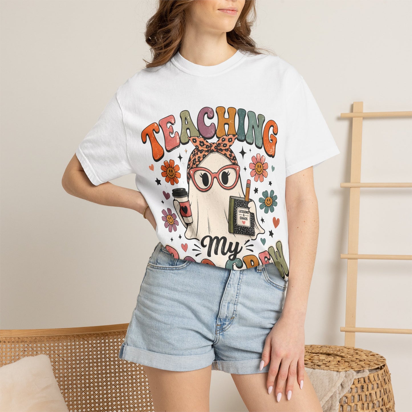 Teaching My Boo Crew T-shirt | Halloween Ghost Teacher Design