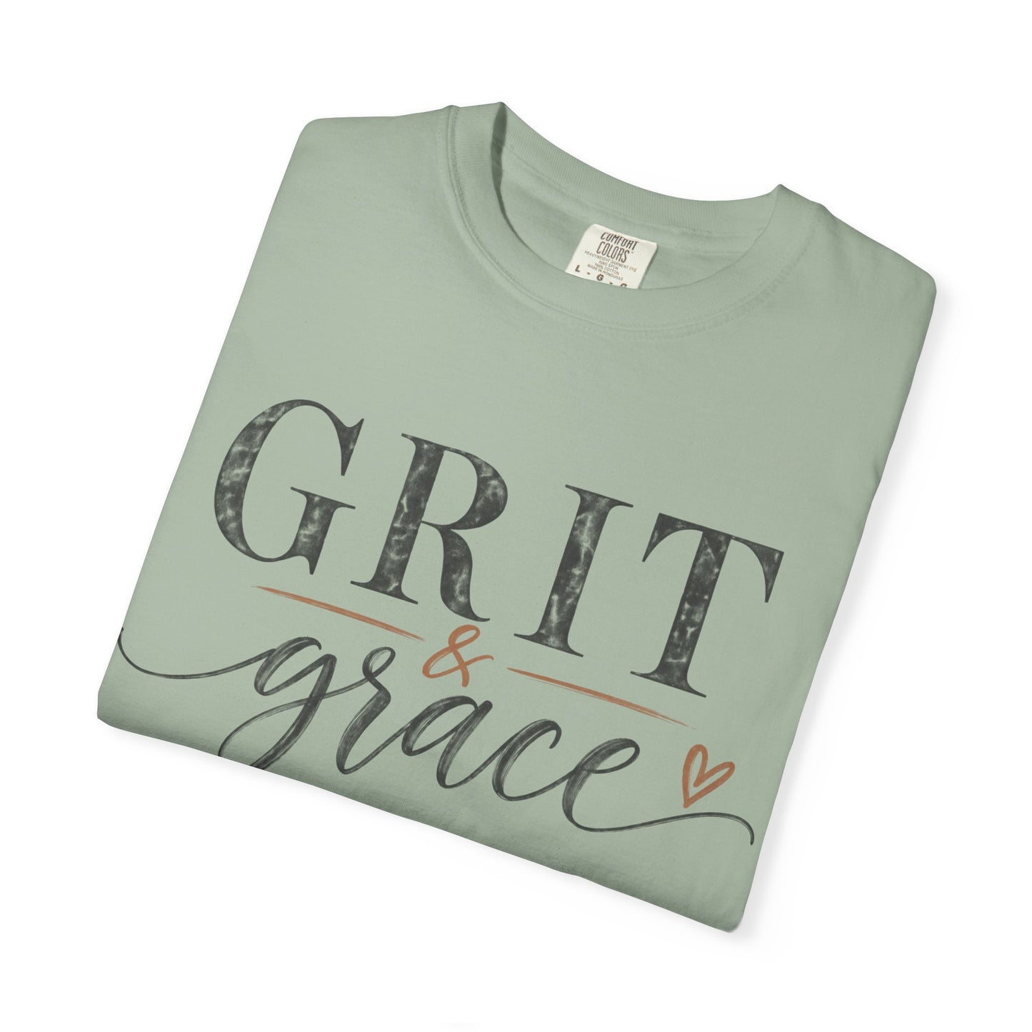 Grit & Grace T‑Shirt — Inspirational Script Graphic Tee