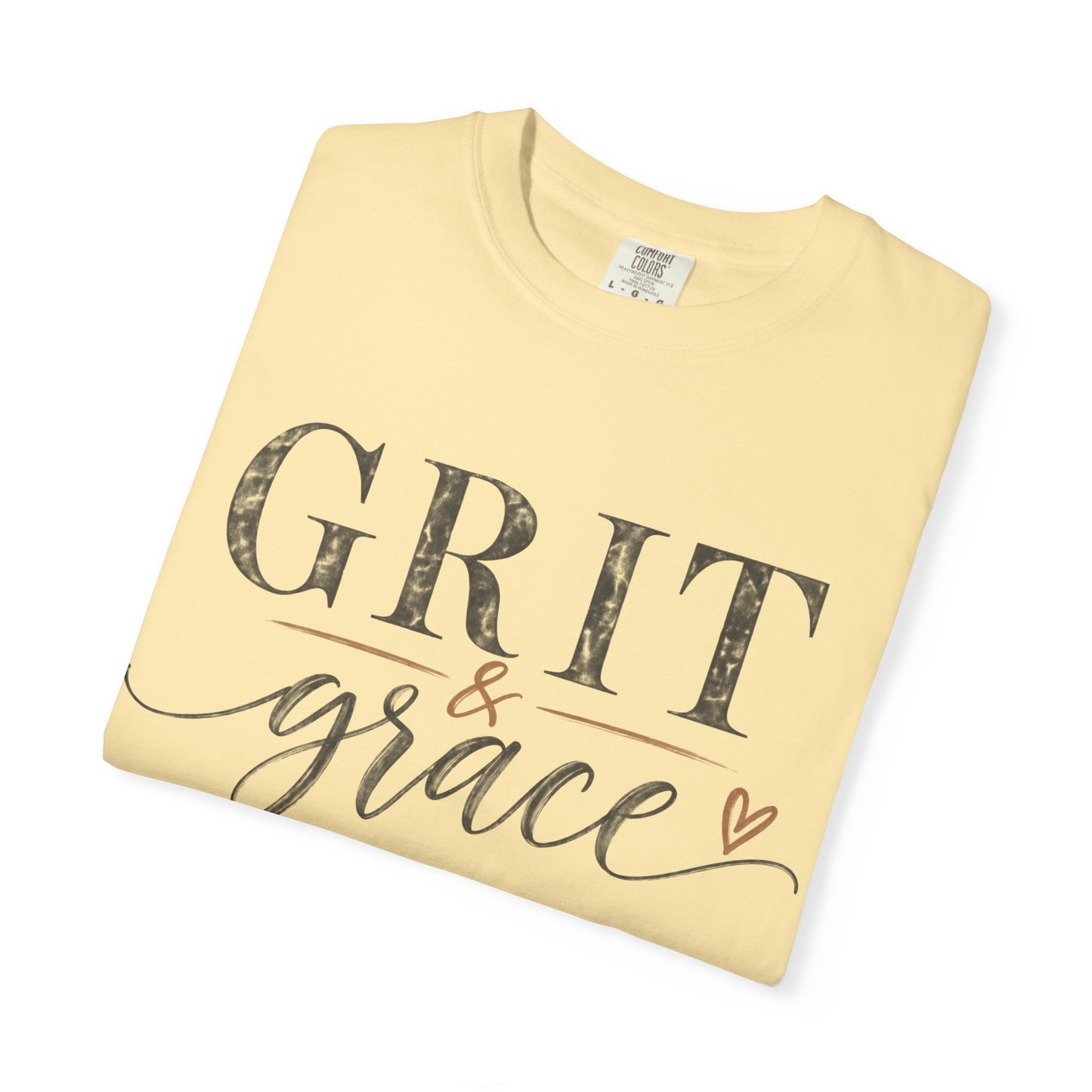 Grit & Grace T‑Shirt — Inspirational Script Graphic Tee