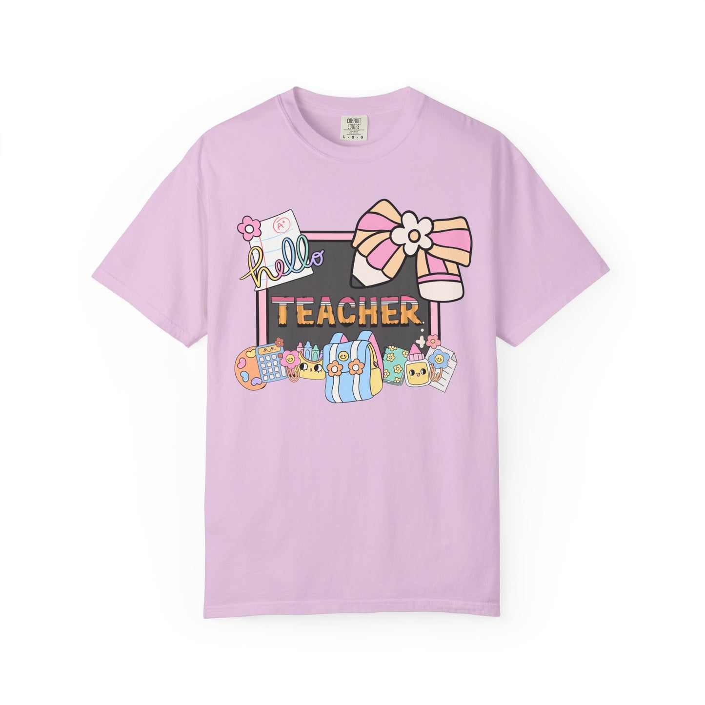 Teacher Hello T-Shirt — Cute School Supplies Back-to-School Gift