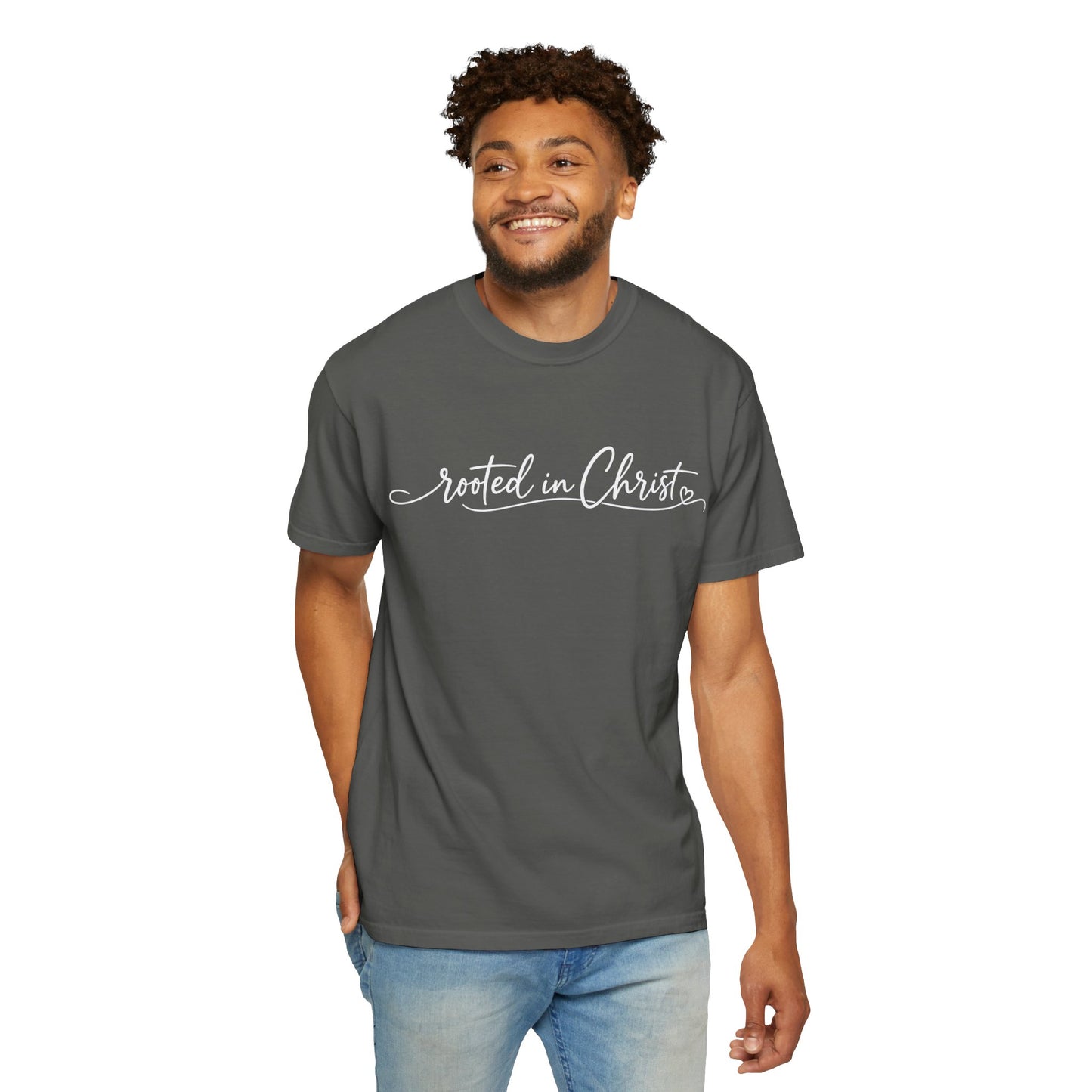 Rooted in Christ T-Shirt | Christian Faith Scripture Tee
