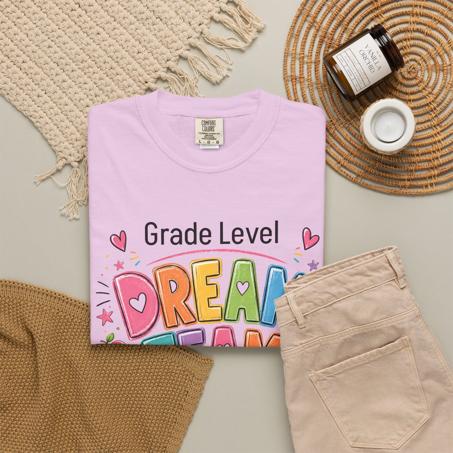 Dream Team Teacher T-Shirt – Personalized Grade Level Classroom Shirt