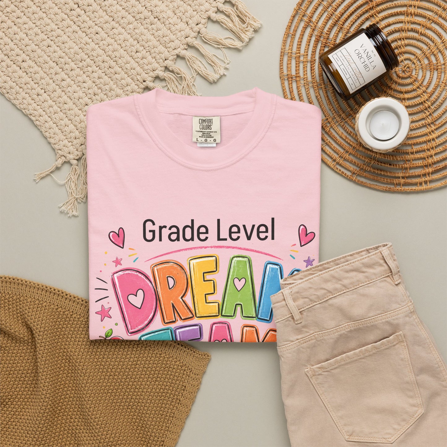 Dream Team Teacher T-Shirt – Personalized Grade Level Classroom Shirt