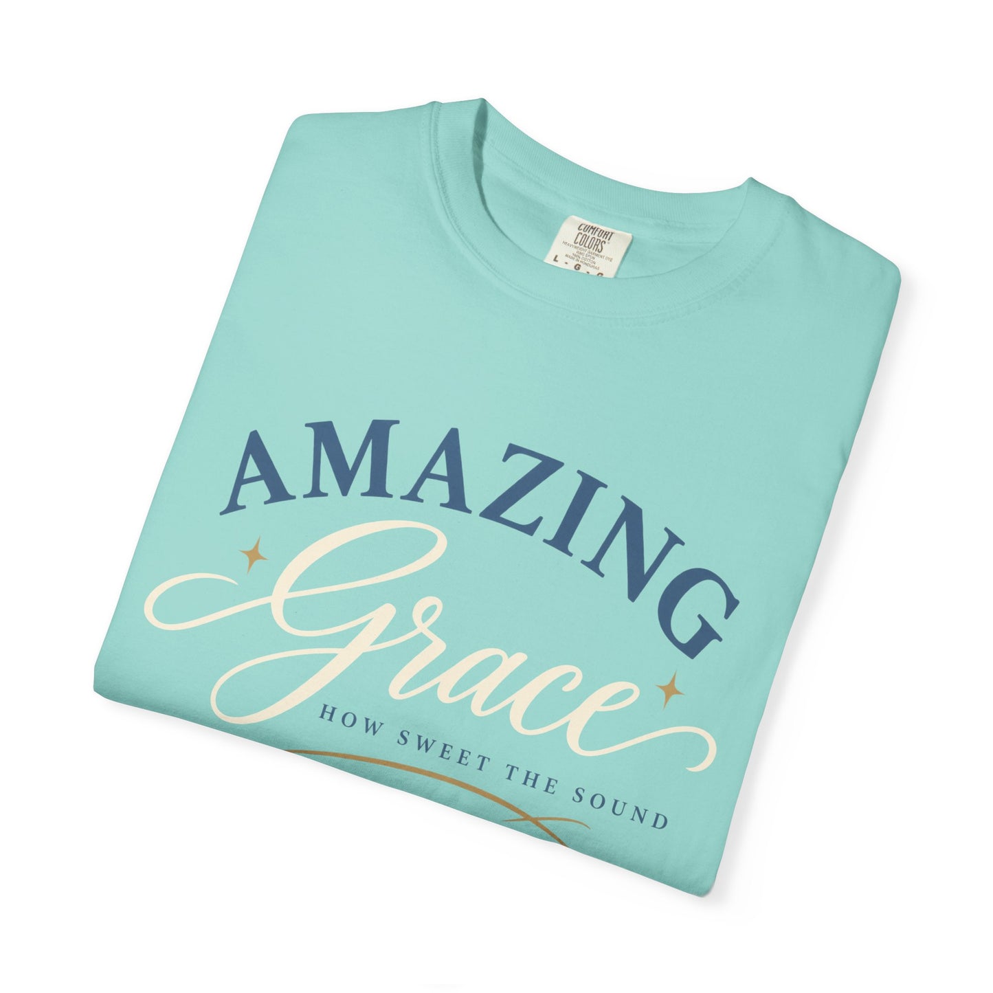 Amazing Grace script T-shirt | Christian faith typography tee