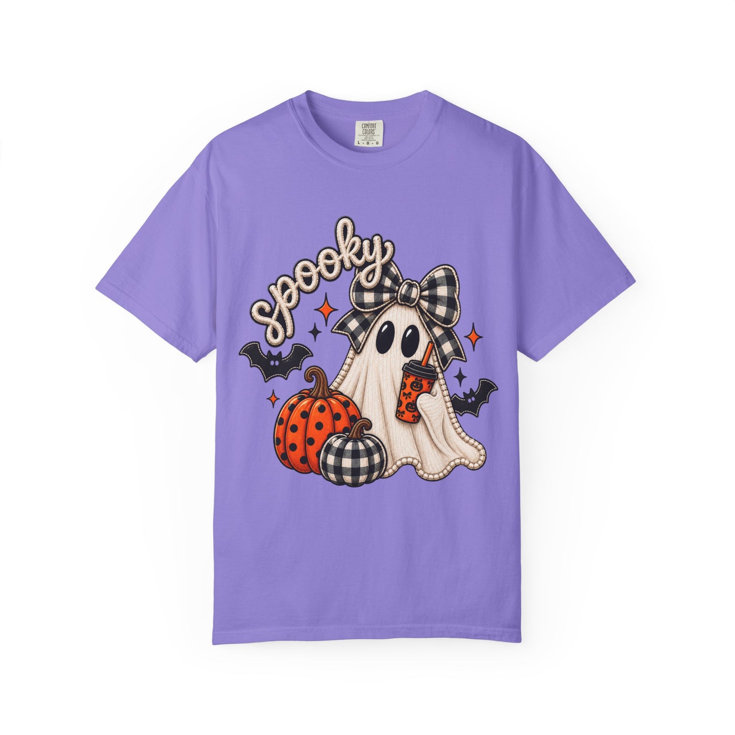 Spooky Ghost Pumpkin Tee | Halloween Printed T-Shirt