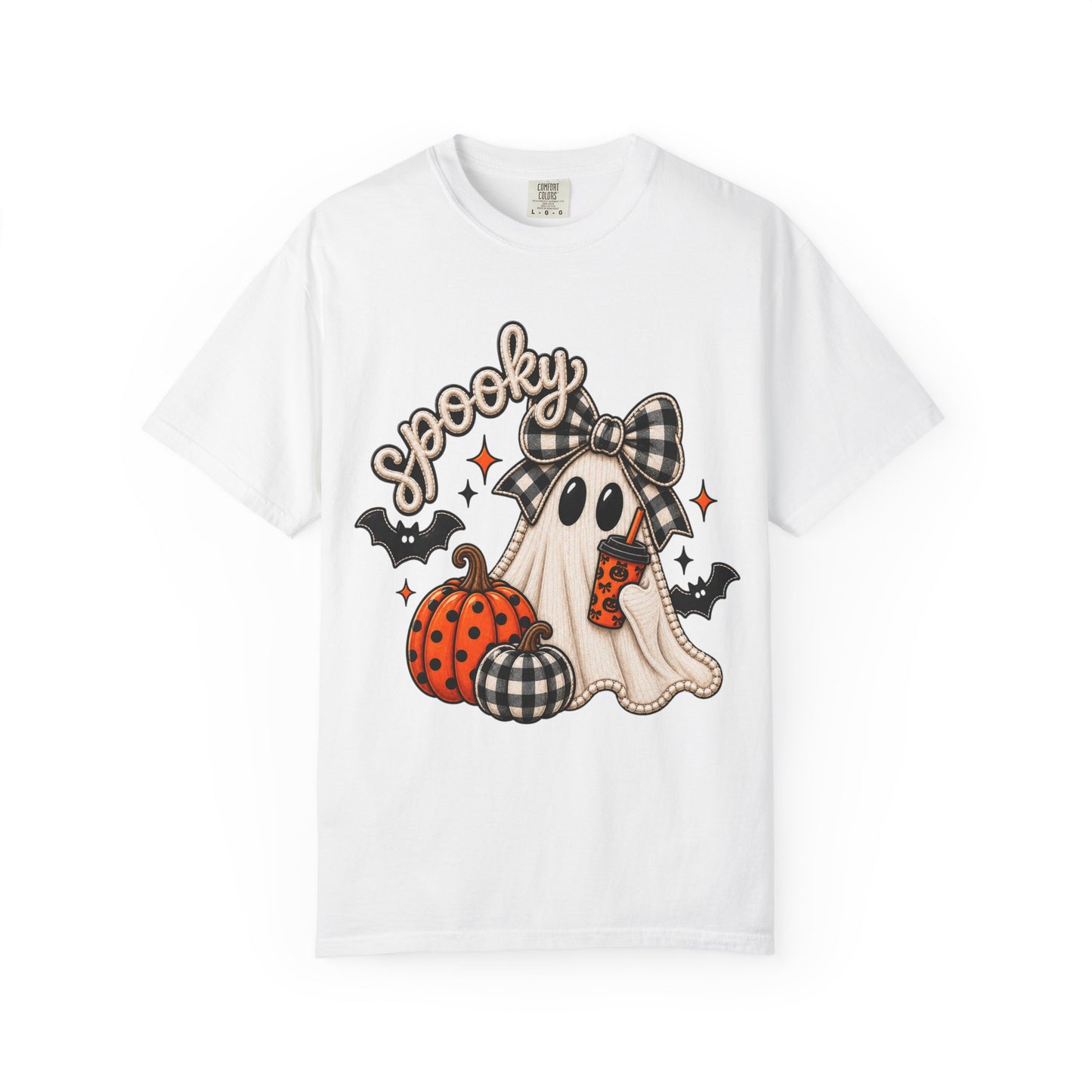 Spooky Ghost Pumpkin Tee | Halloween Printed T-Shirt