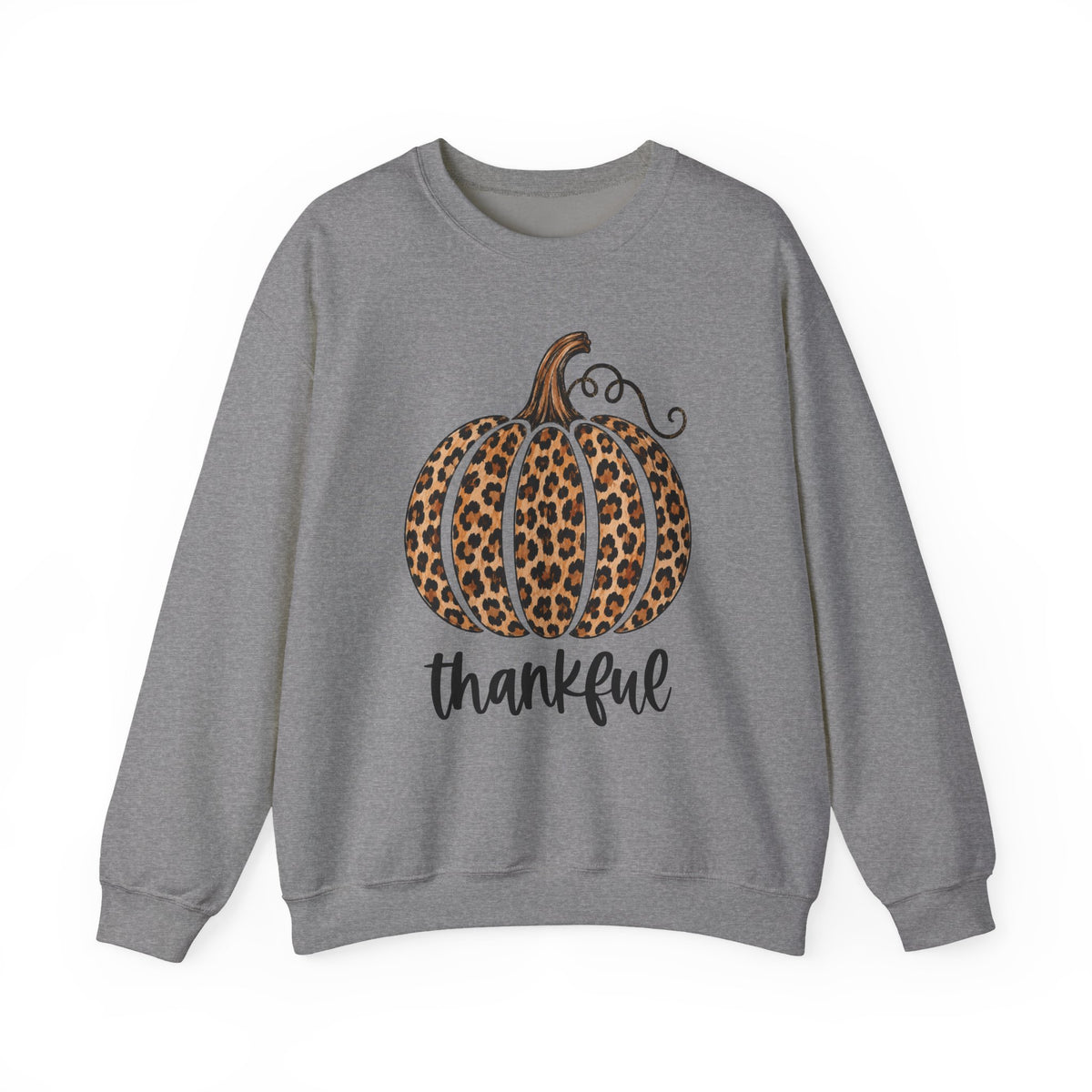 Thankful Leopard Pumpkin fall crewneck sweatshirt – color variant 10