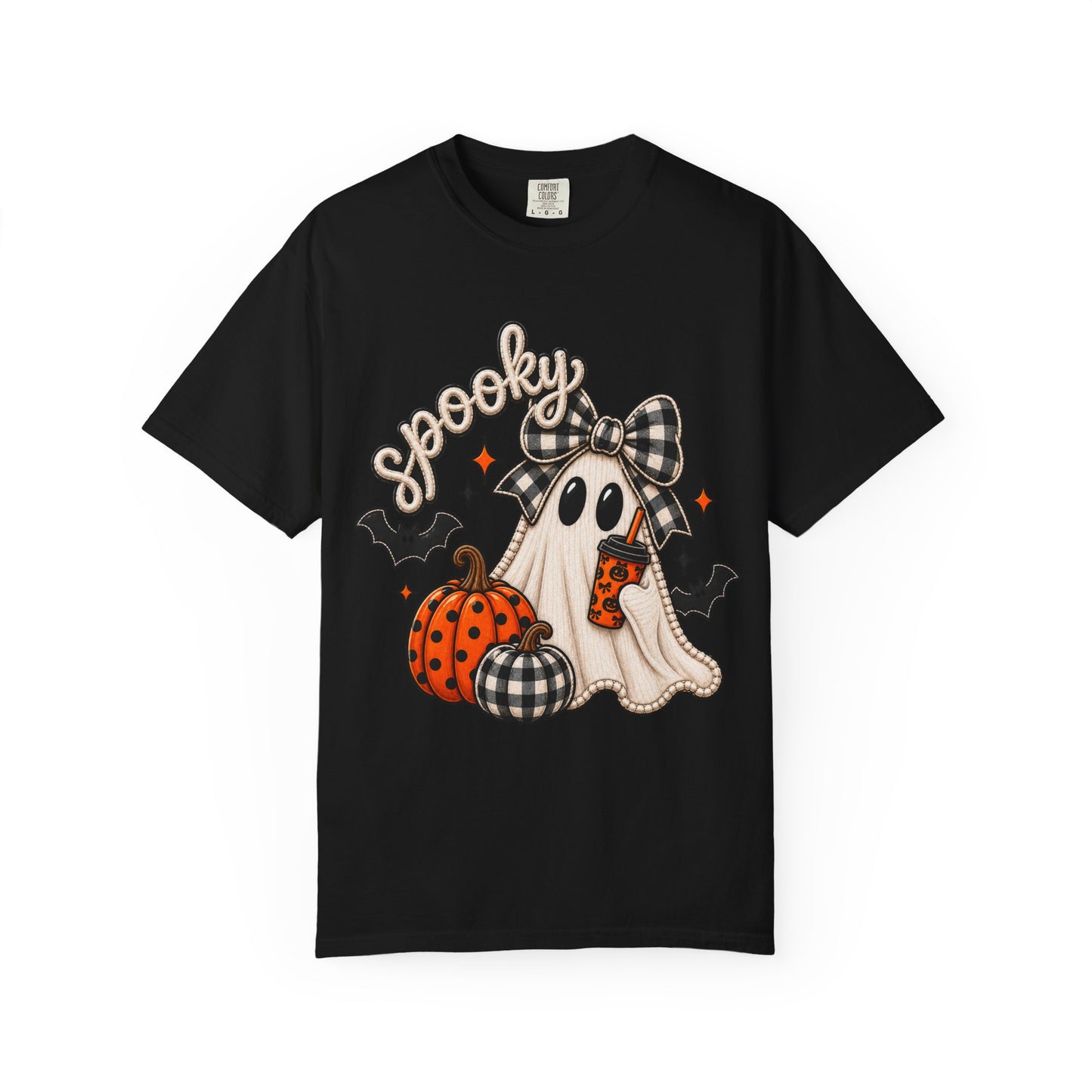 Spooky Ghost Pumpkin Tee | Halloween Printed T-Shirt