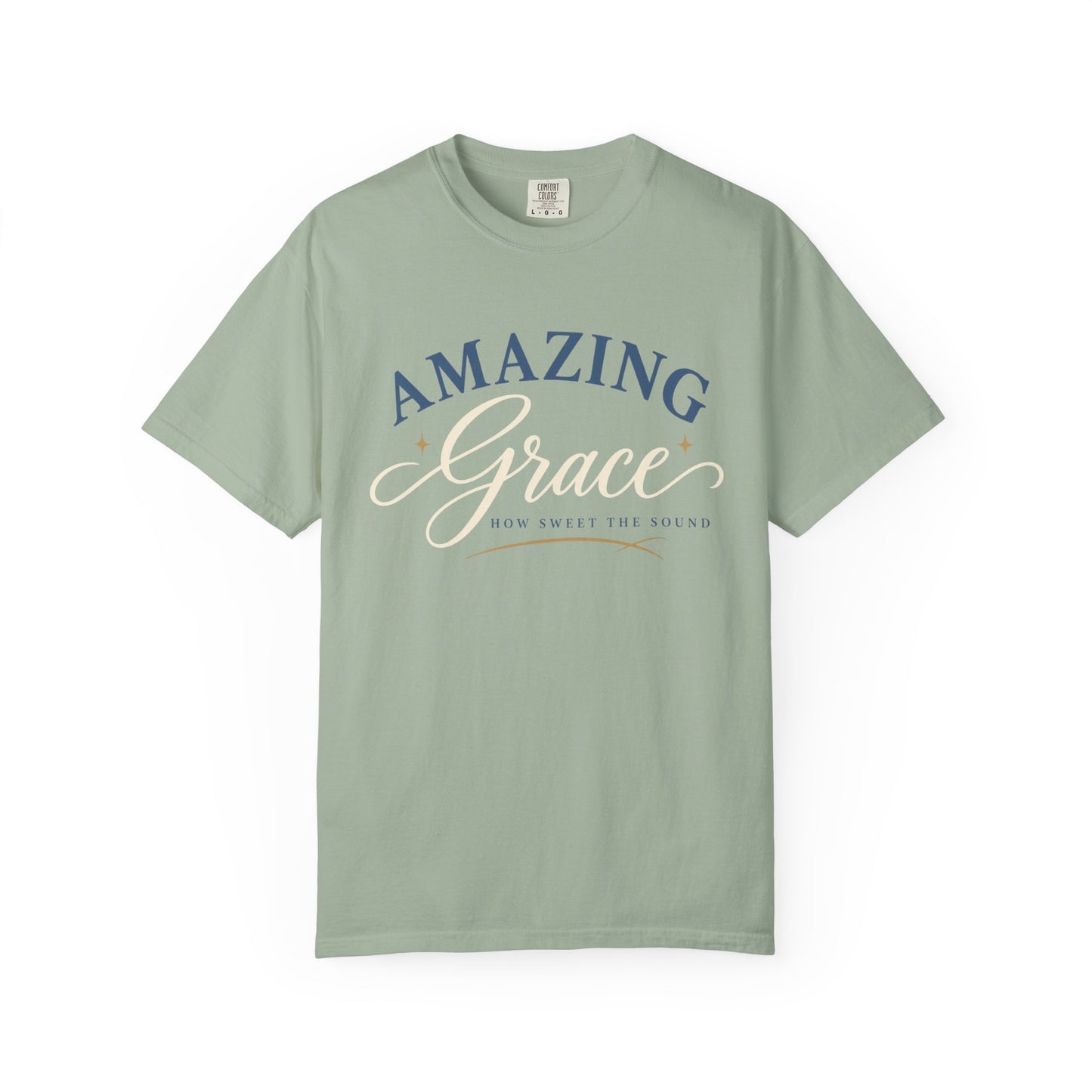 Amazing Grace script T-shirt | Christian faith typography tee