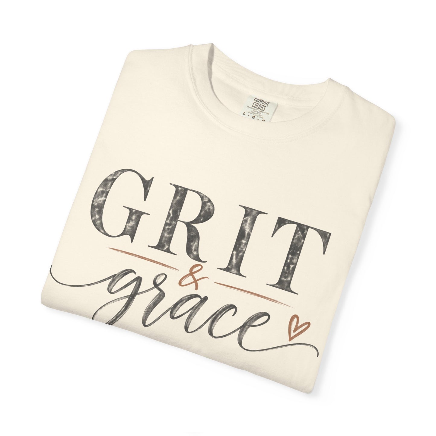 Grit & Grace T‑Shirt — Inspirational Script Graphic Tee