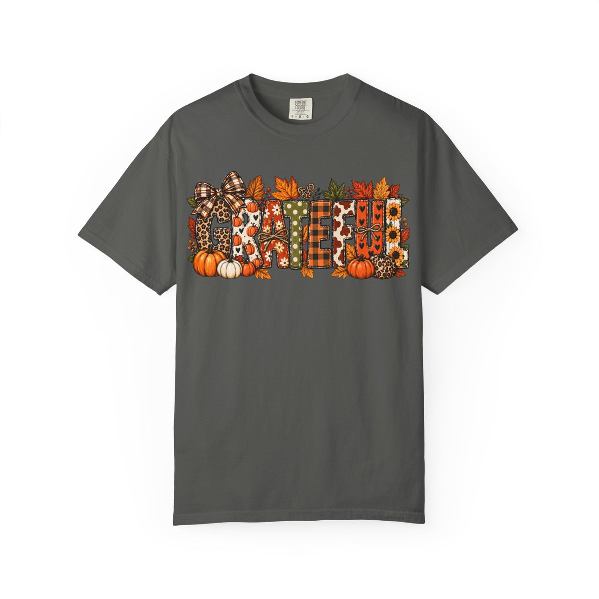 Pepper Comfort Colors 1717 grateful fall teacher shirt with autumn graphic