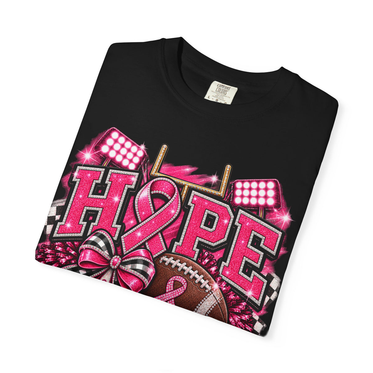 Hope Is Our Home Field cancer awareness football t-shirt – image 14