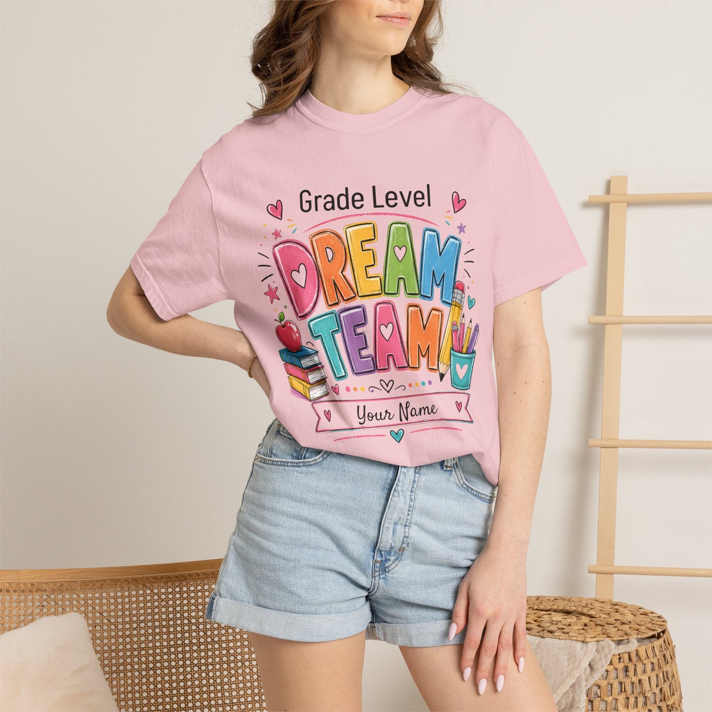 Dream Team Teacher T-Shirt – Personalized Grade Level Classroom Shirt