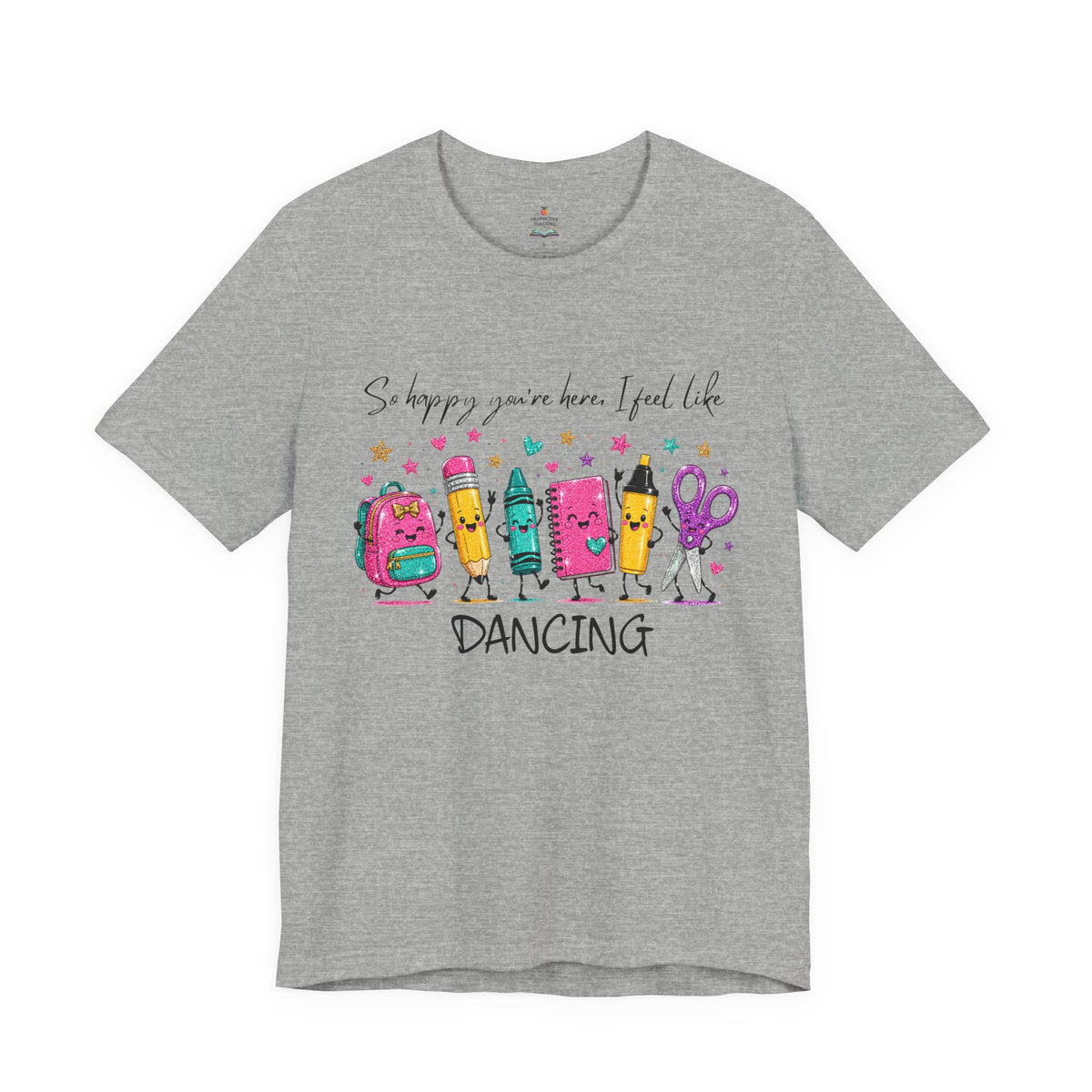 Dancing school supplies teacher shirt – styled lifestyle photo