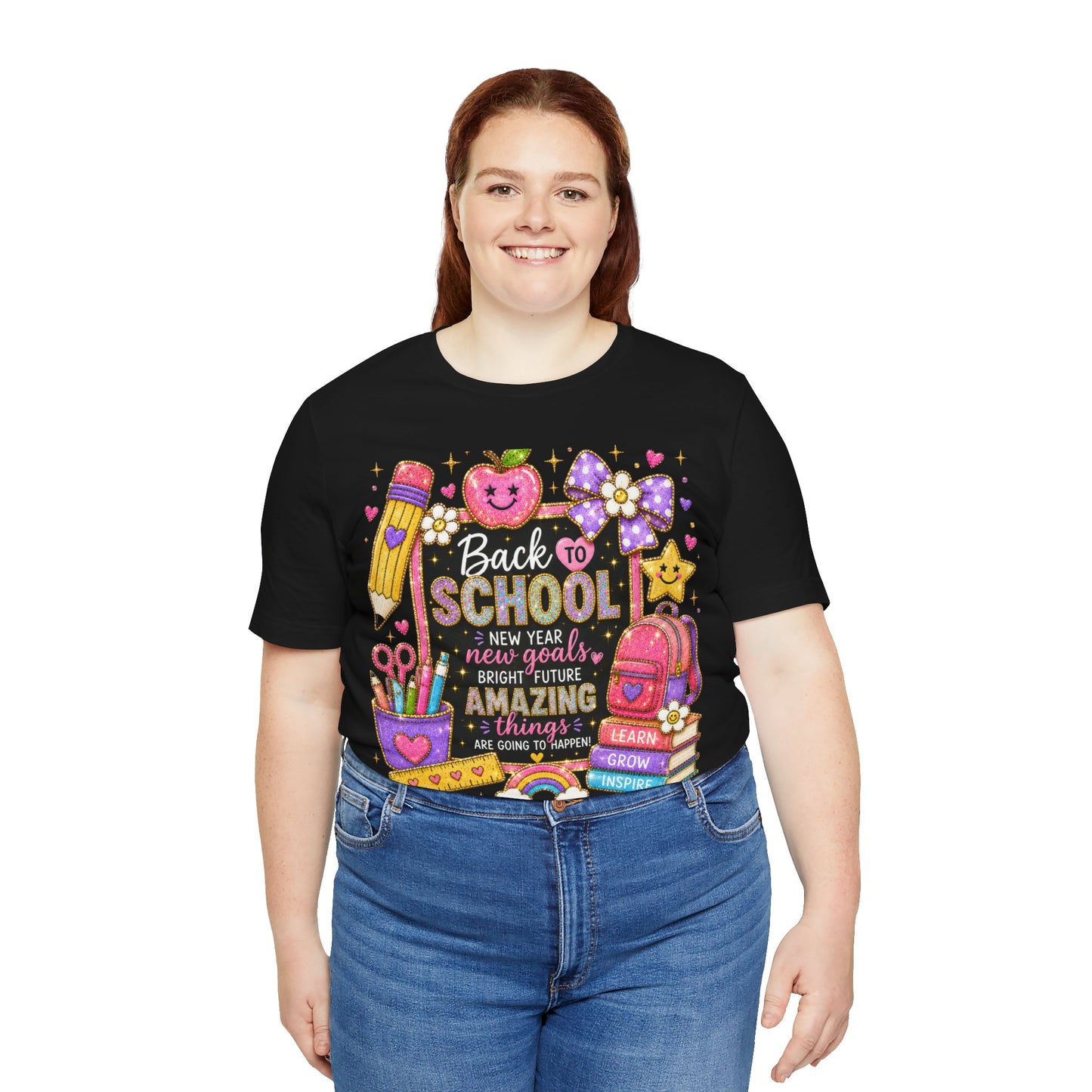 Back to SchoolTee — Cute Chalkboard Pencil Apple Design
