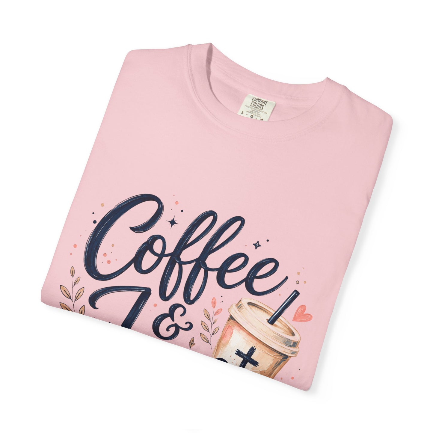 Coffee & Jesus T-shirt, Christian Crewneck Tee