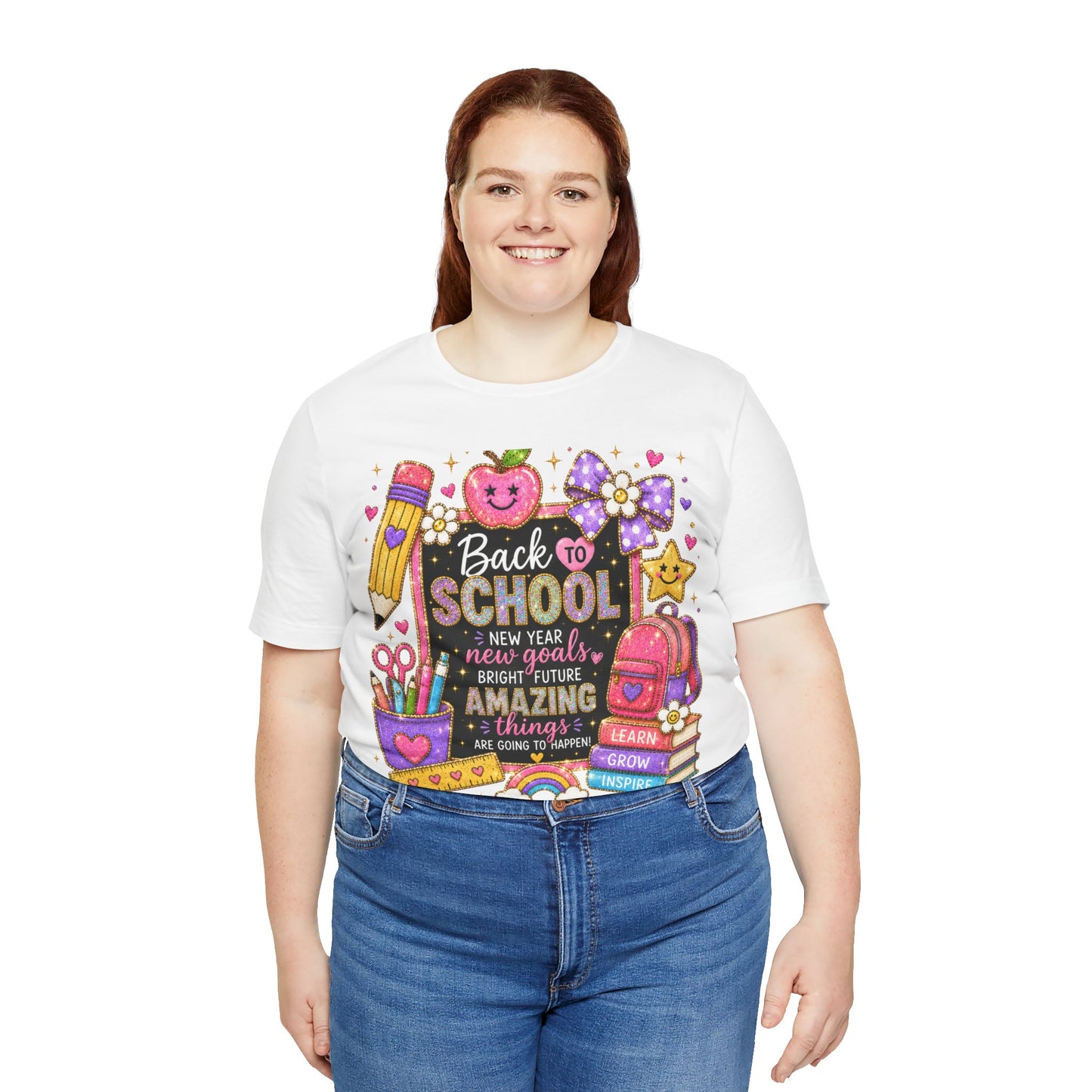 Back to SchoolTee — Cute Chalkboard Pencil Apple Design
