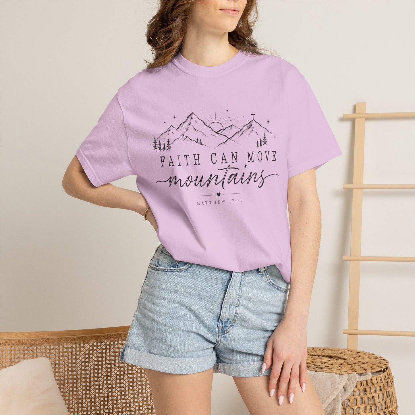 Faith Can Move Mountains T-shirt, Inspirational Scripture