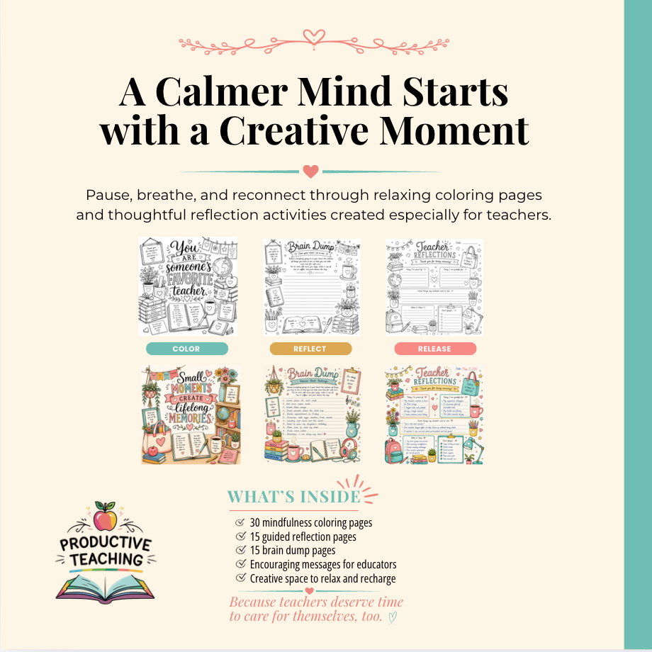 A Mindfulness Coloring Journal for Teachers