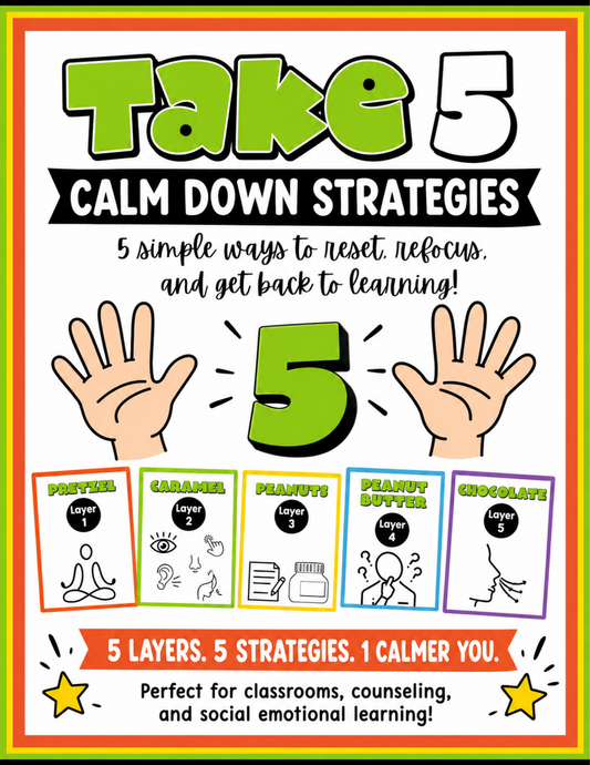 Take 5: Calm Down Strategy for Intermediate & Middle School